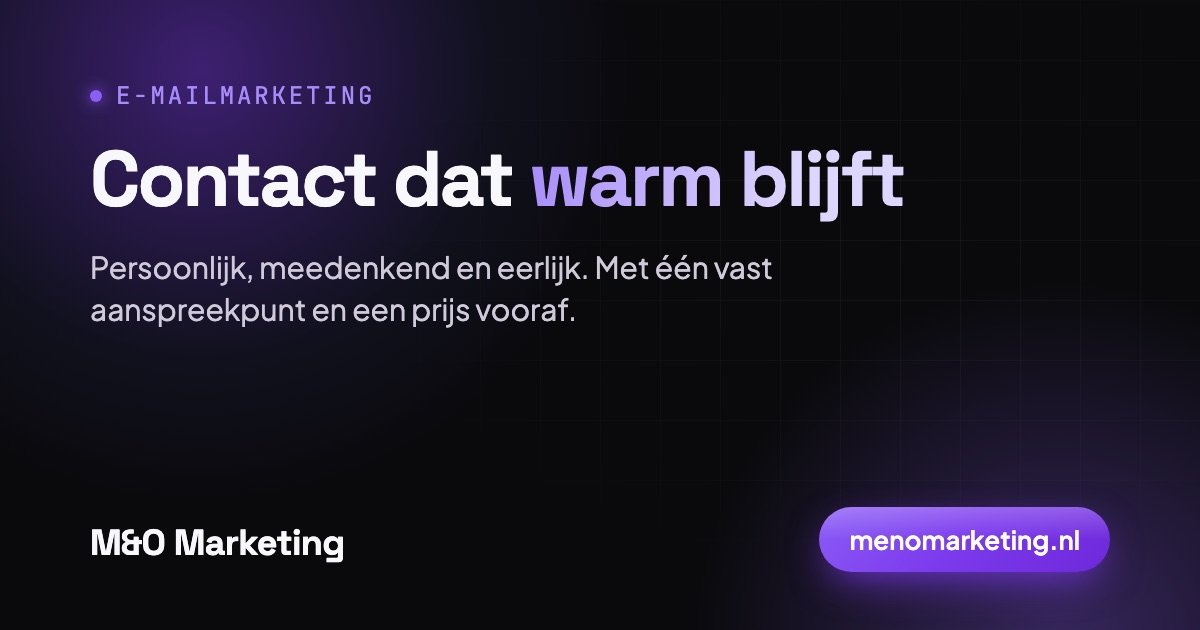 E-mailmarketing: nieuwsbrieven en automatische mails van M&O Marketing
