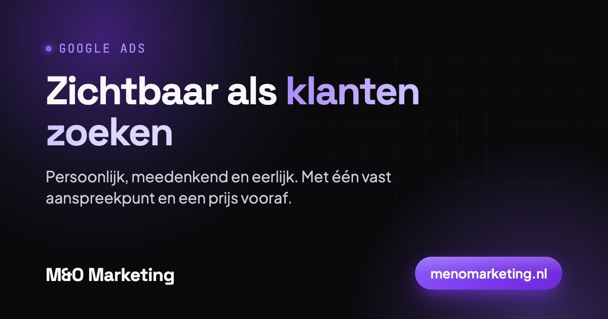 Google Ads uitbesteden bij M&O Marketing