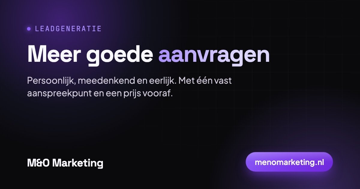 Leadgeneratie: van bezoeker tot klant met M&O Marketing